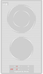 Белая электрическая 2-х конфорочная варочная панель Zigmund & Shtain CN 36.3 W