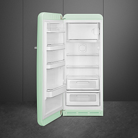 Двухкамерный зелёный холодильник Smeg FAB28LPG3 фото 2 фото 2