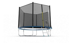 Батут 3,05 м с защитной сеткой EVO FITNESS JUMP External, 10ft (синий) фото 4 фото 4