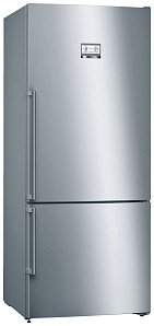 Двухкамерный серебристый холодильник Bosch KGN 76 AI 22 R