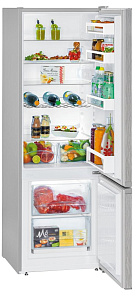 Маленький серебристый холодильник Liebherr CUel 2831 фото 2 фото 2