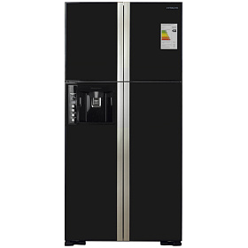 Холодильник  с морозильной камерой HITACHI R-W722FPU1XGBK