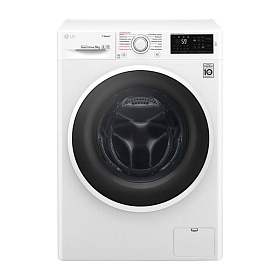Белая стиральная машина LG F4J6VS0W