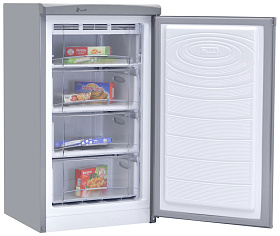 Бесшумный холодильник NordFrost DF 161 IAP серебристый металлик
