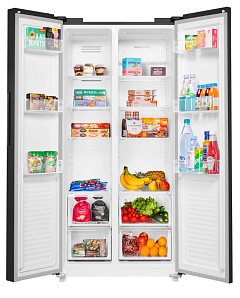 Двухдверный холодильник с морозильной камерой Maunfeld MFF177NFBE фото 3 фото 3