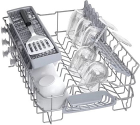 Отдельностоящая серебристая посудомоечная машина 45 см Bosch SPS 2IKI04 E фото 4 фото 4