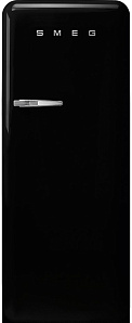 Чёрный холодильник Smeg FAB28RBL3