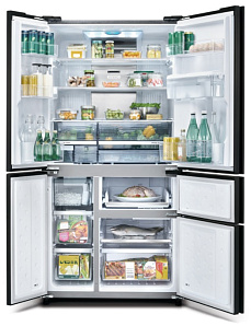 Чёрный холодильник с No Frost Sharp SJ-WX99A-BK фото 2 фото 2
