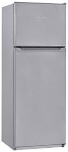 Маленький двухкамерный холодильник NordFrost NRT 145 332 серебристый металлик