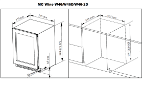 Винный шкаф для дома MC Wine W46B фото 2 фото 2