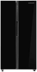 Большой чёрный холодильник Kuppersberg NFML 177 BG