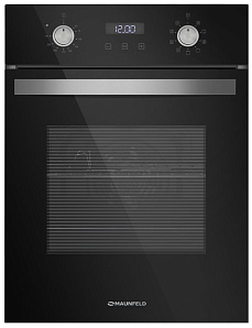 Чёрный электрический встраиваемый духовой шкаф MAUNFELD EOEM519B