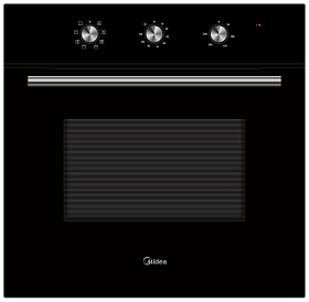 Чёрный электрический встраиваемый духовой шкаф Midea MO37001GB