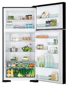 Двухкамерный холодильник с ледогенератором HITACHI R-V 662 PU7 BSL фото 2 фото 2