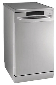 Отдельностоящая серебристая посудомоечная машина 45 см Gorenje GS520E15S