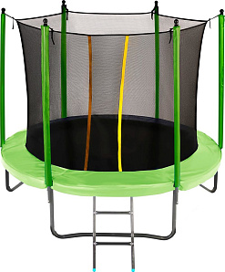 Детский батут для дачи с сеткой JUMPY Comfort 8 FT (Green)