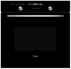 Чёрный электрический встраиваемый духовой шкаф Midea MO78101CGB
