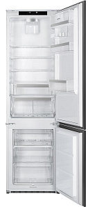 Узкий двухкамерный холодильник с No Frost Smeg C8194N3E