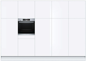 Чёрный электрический встраиваемый духовой шкаф Bosch HSG 636 XS6 фото 3 фото 3