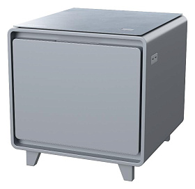 Маленький узкий холодильник Hyundai CO0503 серебристый фото 2 фото 2