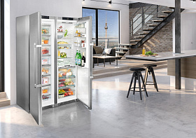 Серебристый холодильник Liebherr SBSes 8773 фото 2 фото 2