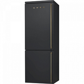 Чёрный холодильник Smeg FA8003AOS