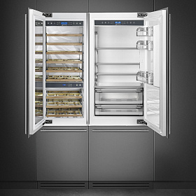 Двухкамерный холодильник  no frost Smeg RI76RSI фото 3 фото 3