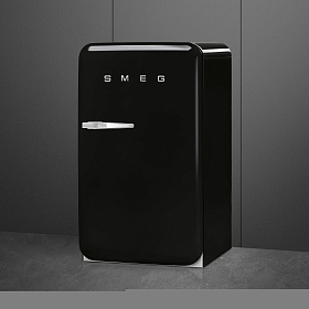 Чёрный маленький холодильник Smeg FAB10RBL5 фото 3 фото 3
