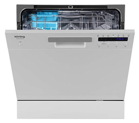 Компактная встраиваемая посудомоечная машина до 60 см Korting KDFM 25358 W фото 3 фото 3