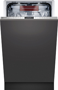 Серебристая узкая посудомоечная машина Neff S889ZMX60R