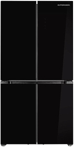 Большой чёрный холодильник Kuppersberg NFFD 183 BKG
