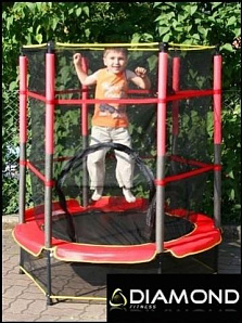 Детский батут для дачи с сеткой EVO FITNESS JUMP 4,5 ft (140 см) фото 3 фото 3