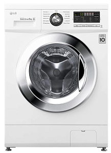 Серебристая стиральная машина LG F1096ND3