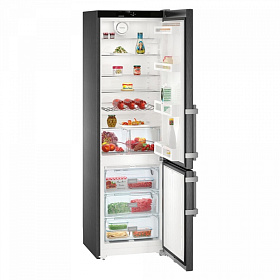 Чёрный холодильник с No Frost Liebherr CNbs 4015