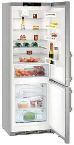 Серебристые двухкамерные холодильники Liebherr Liebherr CNef 5735