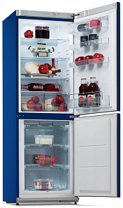 Холодильник голубого цвета в ретро стиле Snaige RF 31 SM-S1CI 21