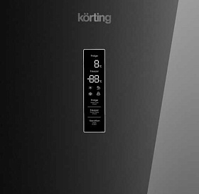 Чёрный холодильник 2 метра Korting KNFC 62029 GN фото 3 фото 3