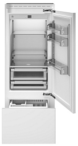 Встраиваемый двухкамерный холодильник с no frost Bertazzoni REF755BBRPTT