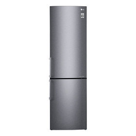 Серебристый холодильник LG GA-B 499 YLCZ
