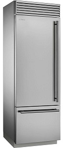 Серый холодильник Smeg RF376LSIX