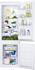 Белый холодильник Zanussi ZBB928651S