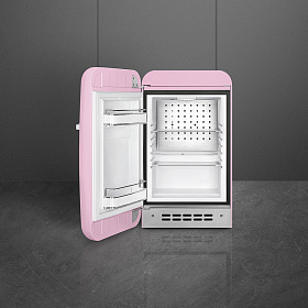 Узкий холодильник 40 см Smeg FAB5LPK5 фото 2 фото 2