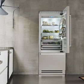Вместительный встраиваемый холодильник Bertazzoni REF90PIXR фото 2 фото 2