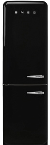 Чёрный холодильник Smeg FAB32LBL3