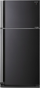 Чёрный холодильник Sharp SJXE59PMBK