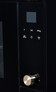 Сенсорная чёрная микроволновая печь Kuppersberg HMW 655 X фото 4 фото 4