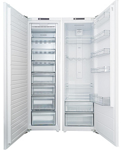 Белый холодильник Side by Side Schaub Lorenz SLU E524-1WE