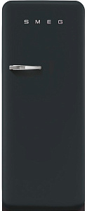 Чёрный холодильник Smeg FAB28RDBLV3