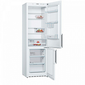 Серебристый холодильник Bosch KGE 39XW2OR