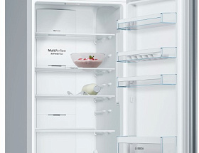 Серебристый холодильник Bosch KGN39VI21R фото 2 фото 2